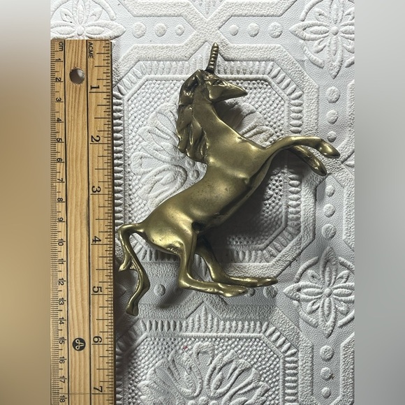 Vintage | MCM Small Brass Unicorn Figurine - Picture 6 of 7